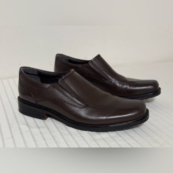 Franco Fortini Keith leather brown men's loafers dress shoes slip-on size 12M - Picture 14 of 14